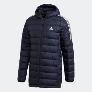 Adidas ESSENTIALS DOWN Long Parka - Navy